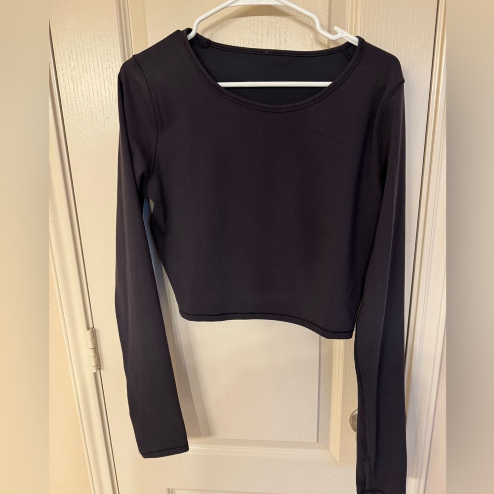 Lululemon Long Sleeve Cropped Shirt Sz XL